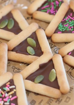 材料2つ！トライアングルパレットチョコ-レシピのメイン写真