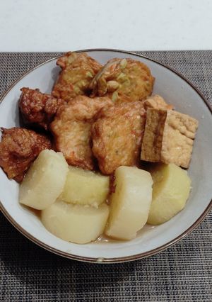 大根と厚揚げと練り物の煮物-レシピのメイン写真
