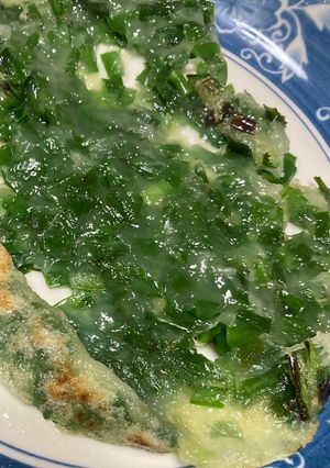 もっちりニラ焼き-レシピのメイン写真