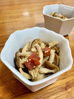 レンジですぐ!しめじの梅ポン-レシピのメイン写真