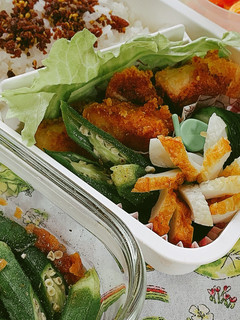 レンチン【オクラの梅肉和え】お弁当おかず-レシピのメイン写真