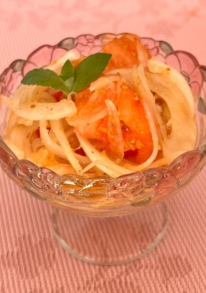 作り置き♡トマトと新玉ねぎの和風マリネ-レシピのメイン写真