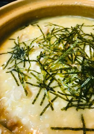 ちょっと雑炊活用●鶏＆ミニ豆腐の雑炊-レシピのメイン写真