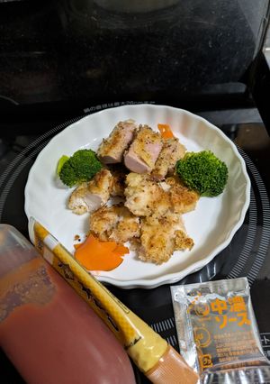 鶏胸肉・魚ニソのパン粉揚げ焼き脂抜き編！-レシピのメイン写真