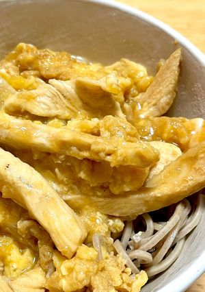 親子そば丼-レシピのメイン写真