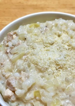 鶏むね肉のミルクリゾット-レシピのメイン写真