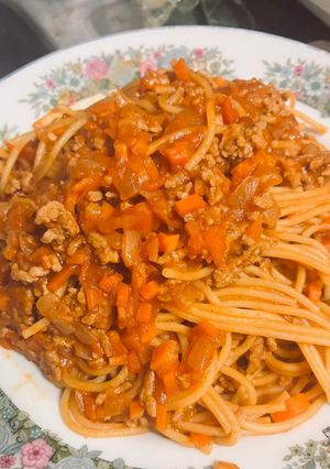 ワンパンで♪ミートソースパスタ-レシピのメイン写真