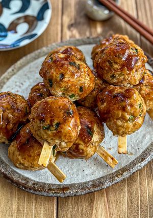 焼き鳥屋さん風《ふわふわ♡ねぎ鶏つくね》-レシピのメイン写真