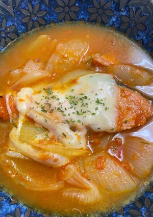 炊飯器で簡単！鮭と玉ねぎのトマトスープ-レシピのメイン写真
