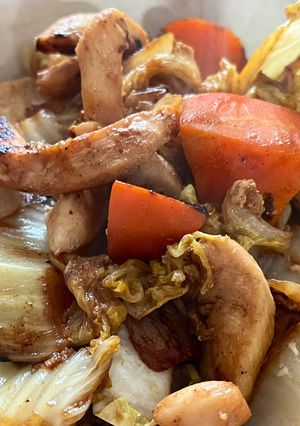 鶏皮と野菜炒め-レシピのメイン写真