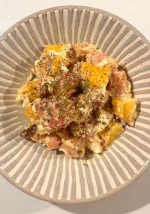 安納芋とクリームチーズのデリ風サラダ-レシピのメイン写真