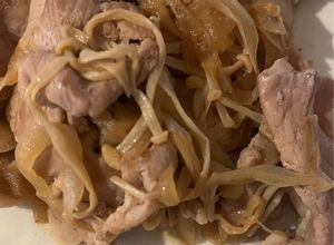 豚こまとえのきと玉ねぎの甘辛炒め-レシピのメイン写真