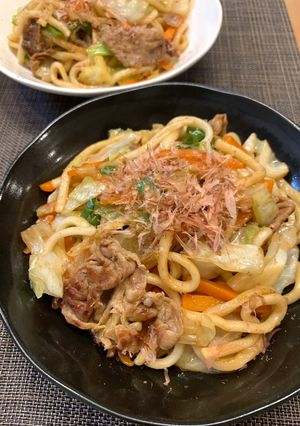 冷凍うどん追加de大盛り★焼きうどん-レシピのメイン写真