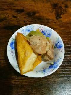 鶏モモ肉と厚揚げ長ネギの煮物-レシピのメイン写真