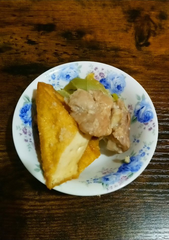 鶏モモ肉と厚揚げ長ネギの煮物-レシピのメイン写真