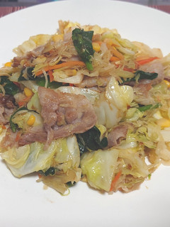 超簡単!冷蔵庫の整理に中華風肉野菜炒め!-レシピのメイン写真