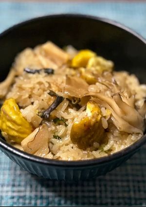蒸し器で作る 栗入り山菜おこわ-レシピのメイン写真