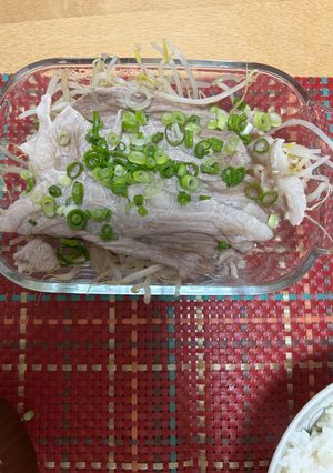 レンチンで簡単！豚もやし！-レシピのメイン写真