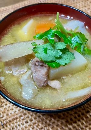 いつものかあさんのごま油香る豚汁-レシピのメイン写真
