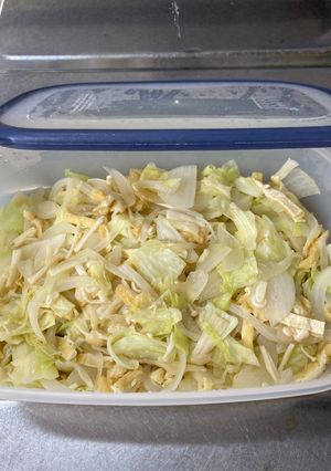 野菜を炒めて保存-レシピのメイン写真