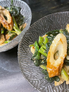 簡単!ちくわとほうれん草の温サラダ🥗-レシピのメイン写真