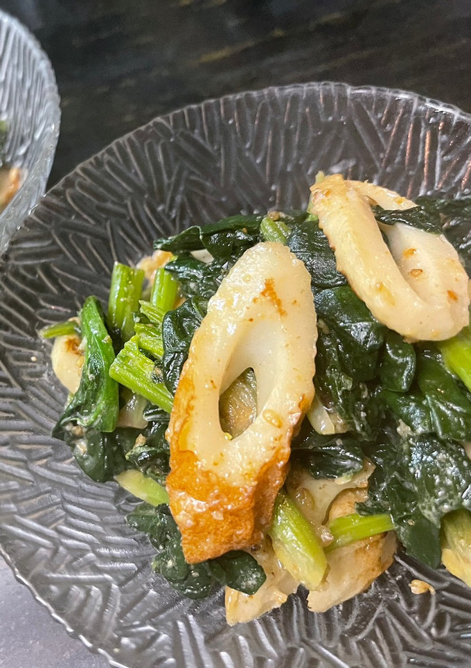 簡単！ちくわとほうれん草の温サラダ🥗-レシピのメイン写真