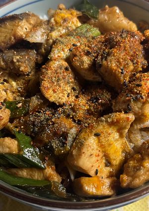 親子にうなぎも乱入丼-レシピのメイン写真