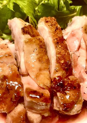 チキンソテーのオレンジ&赤ワインソース-レシピのメイン写真