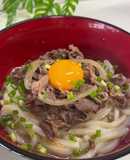 甘辛牛肉が旨い🍖ぶっかけ肉うどん🍜😋