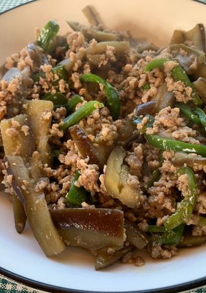 茄子とひき肉の炒め物(ミールキット)-レシピのメイン写真