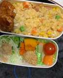 レンジ簡単洋風レモン梅田楽味炒飯弁当