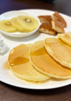 ホットケーキミックスで★薄焼きパンケーキ-レシピのメイン写真