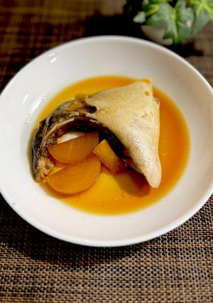 ブリかまと大根の甘辛煮付け-レシピのメイン写真