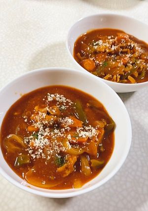 豚こまと野菜のルーミック煮込み-レシピのメイン写真