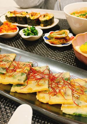 簡単!もちもちニラチヂミ-レシピのメイン写真