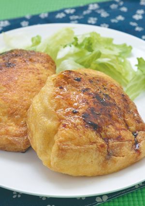 大判油揚げの焼きおにぎり風-レシピのメイン写真