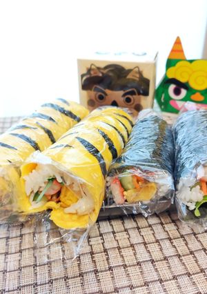 恵方巻 巻き方(ラップで!まきすで)-レシピのメイン写真