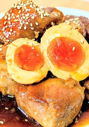 節約＆ご飯が進む！厚揚げの肉巻き角煮風♡-レシピのメイン写真