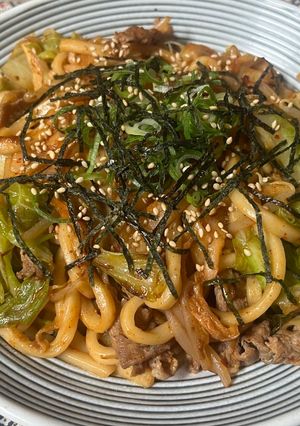 豚キム焼きうどん-レシピのメイン写真