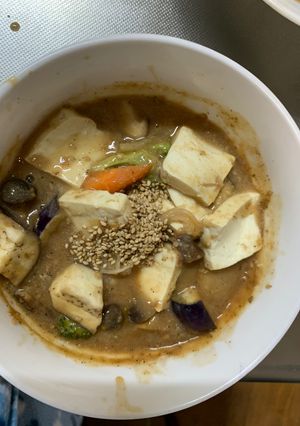 クリーミーそば飯味豆腐入ナムル風炒め煮-レシピのメイン写真