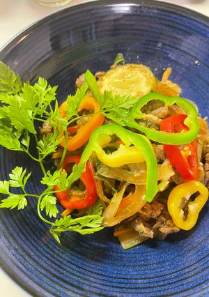 夏野菜のチャプチェ-レシピのメイン写真