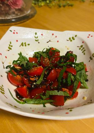 トマトと大葉の塩昆布マリネ-レシピのメイン写真