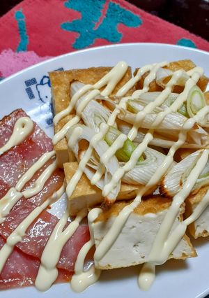 厚揚げに香ばしネギとベーコン-レシピのメイン写真