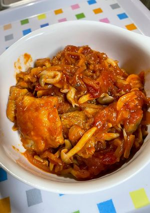 鶏もも肉と切り干し大根のトマト煮-レシピのメイン写真