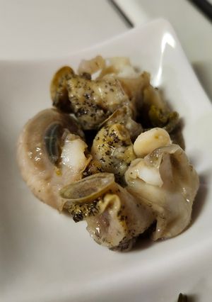 今が旬！バイ貝とニンニクの和え物-レシピのメイン写真
