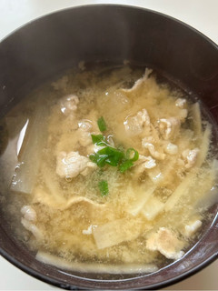 大根と豚肉のお味噌汁-レシピのメイン写真