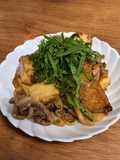 豚肉と厚揚げのきのこ炒め