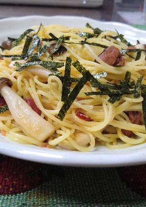 ヘシコ梅肉ペペロンチーノ-レシピのメイン写真