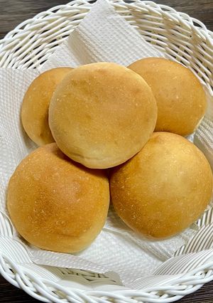 もっちもち♡自家製粉⁂米粉入り⁂丸パン-レシピのメイン写真