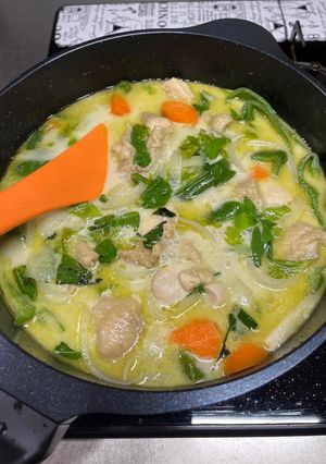 鶏肉と野菜のグリーンカレー-レシピのメイン写真